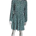 Wednesday’s Girl Green and White Flower Dress Photo 0
