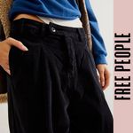 Free People  pants velvet baggy trousers pleated Photo 7