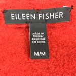 Eileen Fisher Women’s Wool Wrap Front Leather Trim Shoulder Buckle Sweater Photo 8