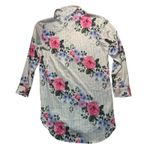 Victoria's Secret Victoria Secret Sleep Shirt Floral Long Sleeve Button Down Satin Silky Large Photo 1