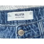 Hollister Low Rise Baggy Jeans Women 4/27 Short Blue Denim Distressed Y2K Skater Photo 3