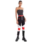 Urban Outfitters RARE Women's Britt Colorblock Moto Pant in Black White and Red Photo 1