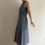 Anne Klein Black White Floral Geo Maxi Dress Size 14 Photo 1