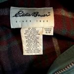 Eddie Bauer Vintage Chore Barn Parka Coat 90s Wool Detachable Hood Plaid Green S Photo 1