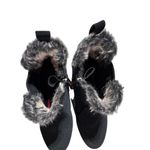 Khombu  Ashlyn FAUX FUR Trimmed WATERPROOF WINTER Ankle BOOTS 10M, Black Womens Photo 3