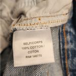 RE/DONE REDONE Blue Relaxed Crop Red Paint Splatter Women’s Cotton Denim Jeans Size 24 Photo 11