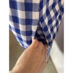 Tommy Bahama  Blue And White Gingham Print Button Front Sleeveless Dress Size XXS Photo 5