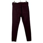 Rag and Bone Nina High Rise Ankle Skinny Coated Wine Red Skinny Jeans 27 Photo 33