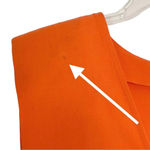 Agnona Strong Shoulder Open Back Mini Shift Dress Orange Size 36 or US 0 Photo 8