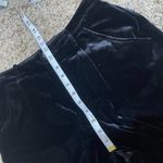 Garnet Hill Size 6 Soft Velvet Pants Black Pleated Tapered Trouser Photo 12