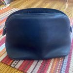 Coach  Black Leather Toiletry Bag with Dome Shape Photo 3