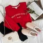 NWT self love club sweater Red Size XL Photo 1