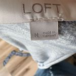 Loft Women's M Navy Blue Floral Wrap Dress Knee Length Casual Photo 5