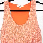 YA Los Angeles Orange Silk Blend Midi Dress Size Medium Photo 1