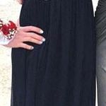 Navy Blue Sequin Prom Dress Size 6 Photo 0