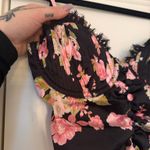 For Love & Lemons NWT - Melrose Pleated Bra in Black Floral Photo 4