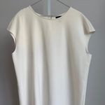 Worthington Women's Dress Size L White Lagenlook Asymmetrical Swing Tunic Photo 1