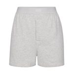 SKIMS New  Boyfriend Loose Boxer Size Medium Light Heather Grey Photo 3