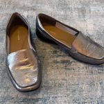 Easy Spirit  Silver Abide Leather Casual Flat Loafer Size 6.5WW Photo 0