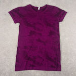 Athleta Women's Momentum Camo Short Sleeve Seamless Activewear Top M Pink Photo 0