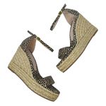 Stuart Weitzman  Floria Wedge Platform Espadrille Sandals Leopard Print‎ US 8.5 Photo 1