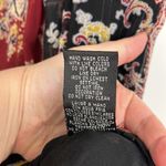 Nicole Miller Size 6 Black and Red V-Neck Floral Beaded Cap Sleeve Dress Photo 10