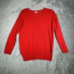 Gap  Sweater Women Medium Red Orange Merino Wool Preppy Neutral Casual Minimalist Photo 1
