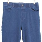 Betabrand  Womens Yoga Jeans Blue Medium Wash High Rise Stretch Pockets Pull On L Photo 1