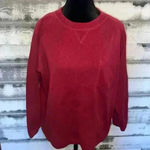 Eddie Bauer  Red Rod Crewneck with front pocket size large Photo 0