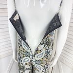 Loft Paisley Sleeveless Surplice Top Wide Leg Jumpsuit Black Multi Size 0 Photo 8