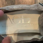 AGL Attilio Giusti Leombruni Metallic Suede Loafers Gray Size 6.5 Photo 2