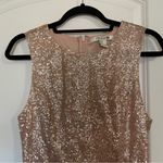 Forever 21 Rose Gold Sequin Mini Sleeveless Dress Medium Bride Bachelorette Party Sparkle Photo 2