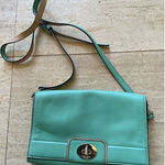 KATE SPADE New York‎ Green Leather Crossbody Shoulder Purse Bag Photo 0