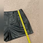DKNY  JEANS High waisted Black Faux Leather Short Photo 5
