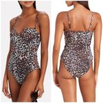 Veronica Beard  Bridge Underwire One Piece Swimsuit Cheetah Print Photo 1