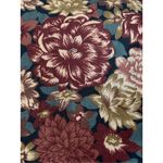 Vintage 90s Brown Dark Floral Long Sleeve Rayon Maxi Dress 10 Autumn Romantic Photo 10