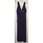 David’s Bridal Long Purple Sleeveless Dress, Bridesmaid, Gues Dress, Size 10 Photo 4
