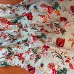 Abel the label Anthropologie  Green Floral Smocked Midi Dress – Size Small Photo 2
