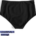 Black High Waisted Bikini Bottoms Cheeky High Cut Swimsuit Size XL NWT #0409 Photo 7