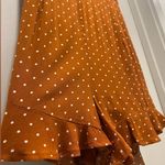 Forever 21 Rust Brown & White Polka Dot Print Halter Romper Playsuit - M Photo 10