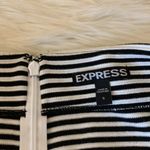 EXPRESS  striped fit and flare back zip mini skirt 6 Photo 4