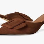 Amazon Brown Suede Kitten Heels Photo 0