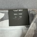 Tractr Skirt Womens 4 Grey White Camo Lisa Slim Fit Mid Rise Mini Denim Preppy Gray Photo 5