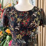 Modcloth NEW  Embellished To Perfection Beaded Floral Dress in Black Photo 3