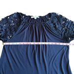 Loft Lace Ruffle Sleeve Top- Size Medium Photo 6