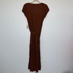 Free People NWT  free-est Trop Belle Midi Dress Honey Bronze Belted Small $98MSRP Photo 6