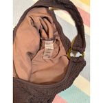 None NWOT Brown Waffle One Piece Swimsuit Tortoise Rings Size Large Photo 3