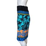 Plenty by Tracy Reese Skirt Womens 4 Black Blue Floral‎ Flowers Pencil Bloomcore Photo 2