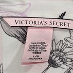 Victoria's Secret  Satin Tie Waist Romper Light Pink Floral & Striped Size Large Photo 4