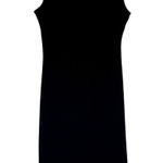Ann Taylor LOFT black midi dress sleeveless tie straps women's size 4 elegant Photo 0